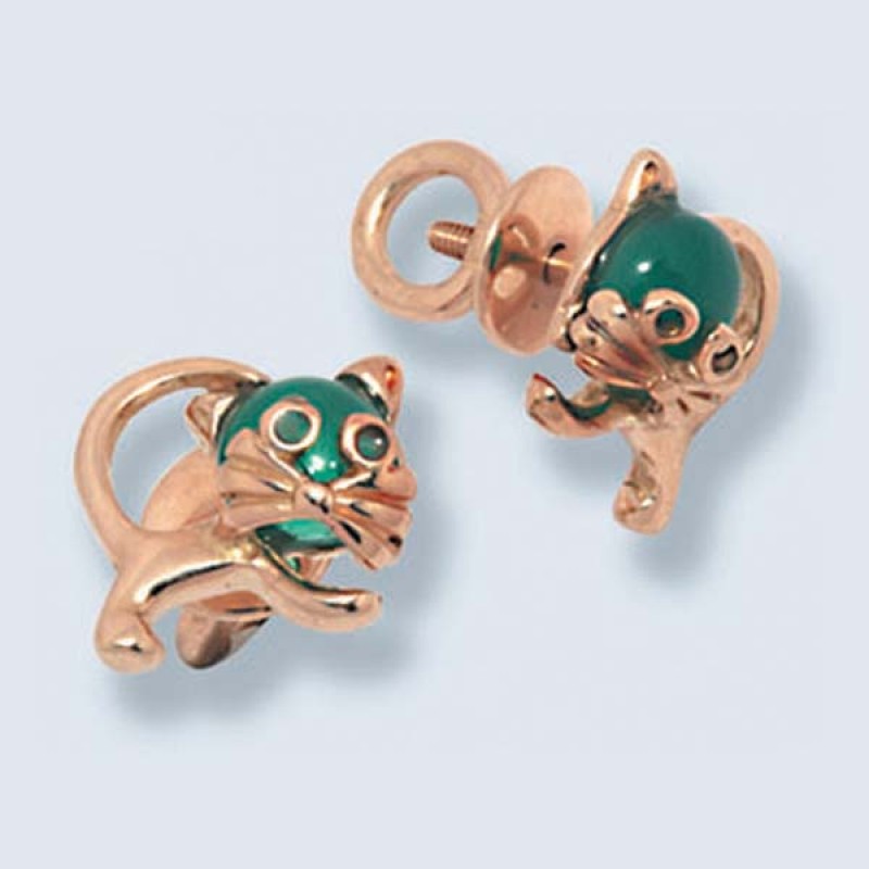 Пусеты с жемчугом С-611