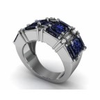 Кольцо с камнями Os 7078