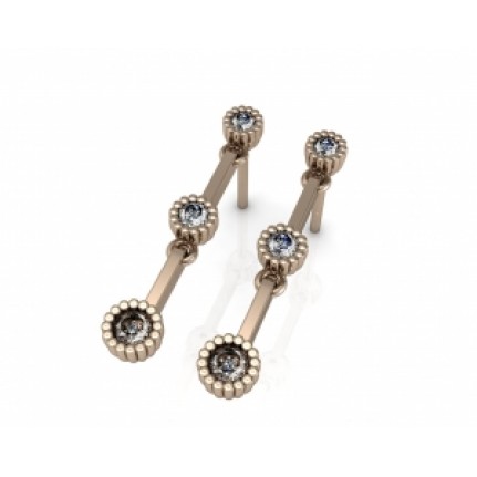 Висячие серьги - пусеты Os 4084