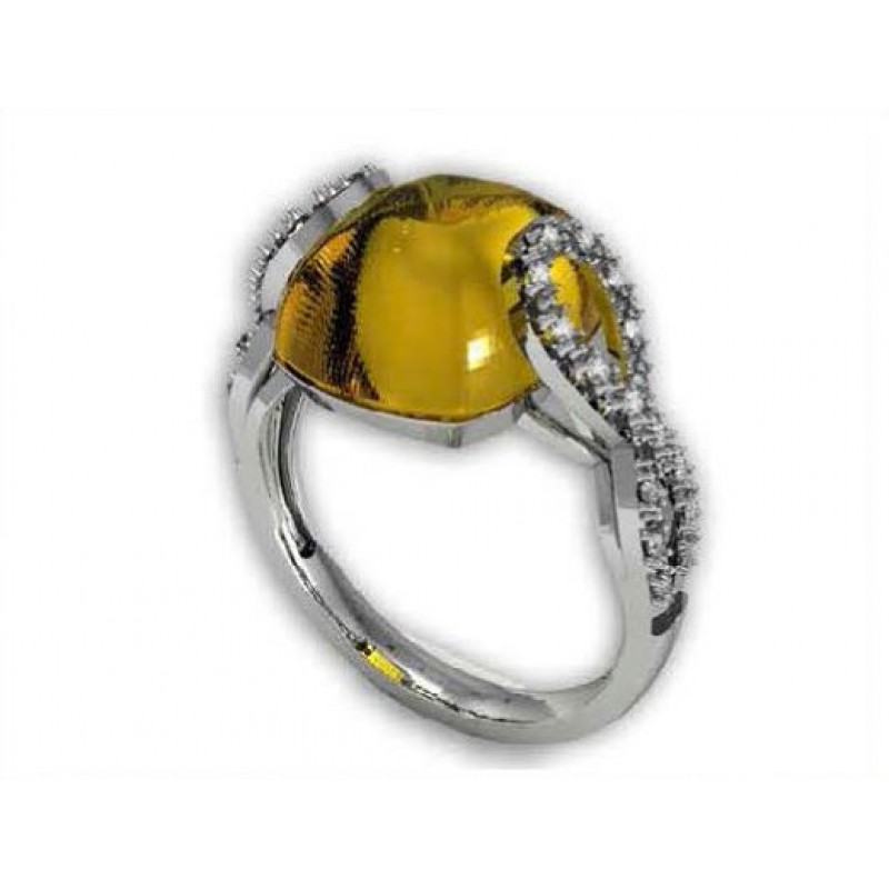 Кольцо с крупным камнем Os 7011