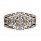 Кольцо с дорожками камней Os 1120