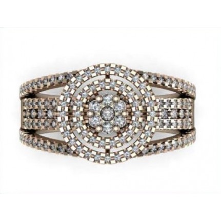 Кольцо с дорожками камней Os 1120