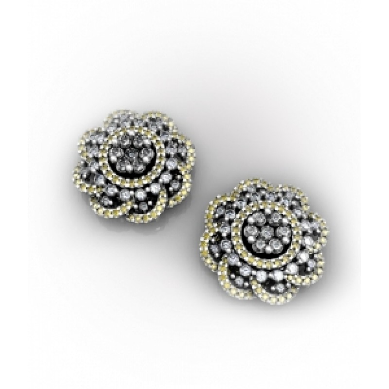 Серьги Цветочек Os 4076