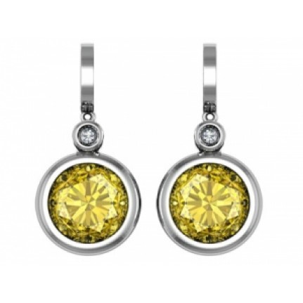 Серьги с крупным камнем Os 1615