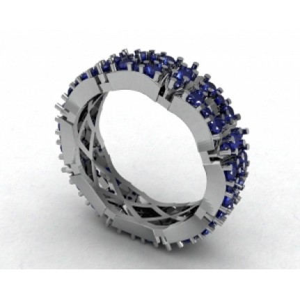 Кольцо с камнями по кругу Os 2051