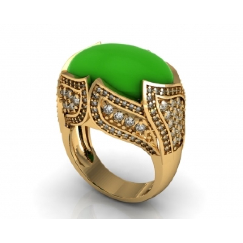 Кольцо с крупным камнем Os 7088