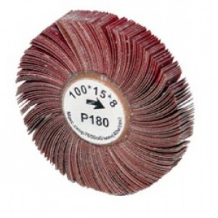Щетка лепестковая Ф100х15х8 Р180