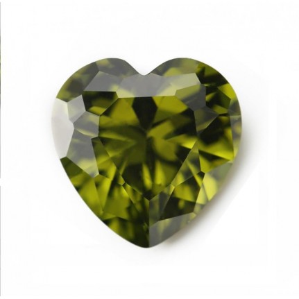 хризолит сердце- 5х5мм