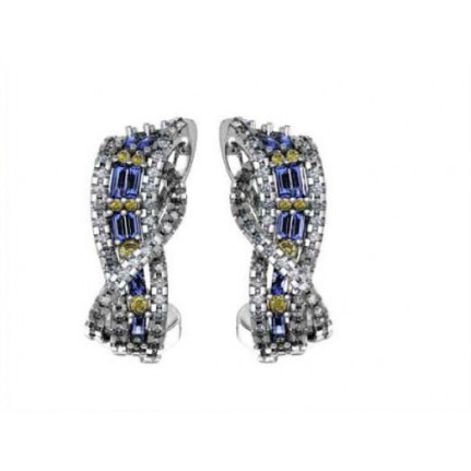 Серьги с дорожками камней Os 1245