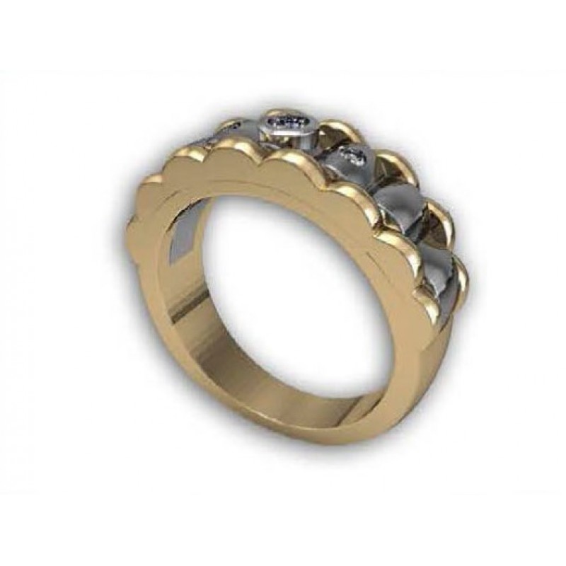Кольцо двухцветное Os 3000
