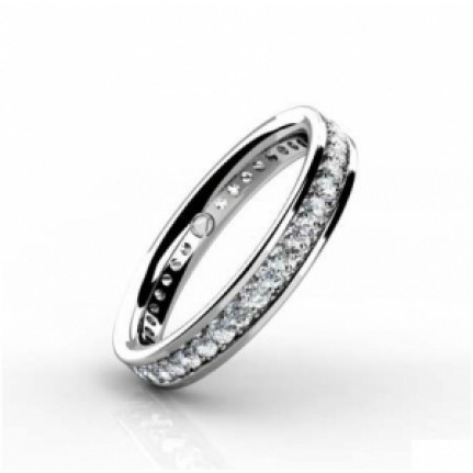 Кольцо с дорожкой камней по кругу Os 2054