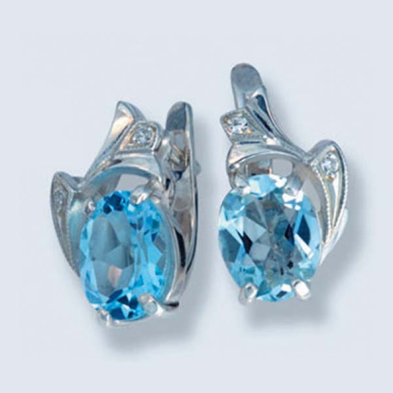 Серьги с камнями С-596