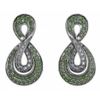 Серьги с дорожками камней Os 1635