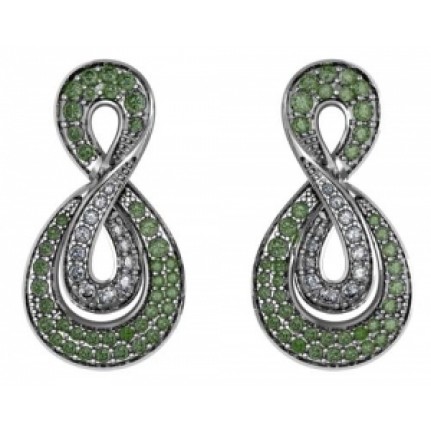 Серьги с дорожками камней Os 1635