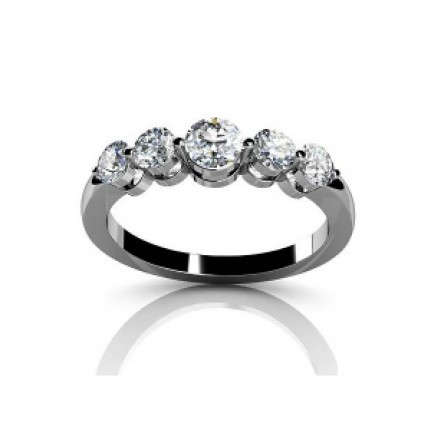 Помолвочное кольцо с дорожкой камней Os 2172