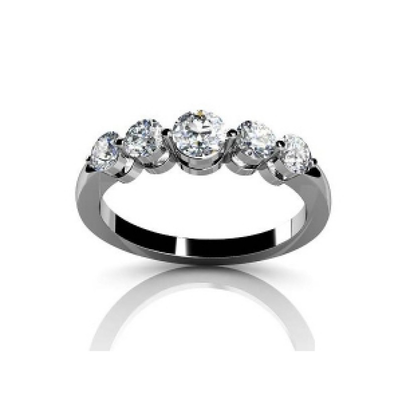 Помолвочное кольцо с дорожкой камней Os 2172