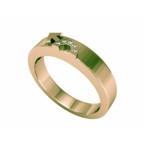 Кольцо с дорожкой камней Os 2085