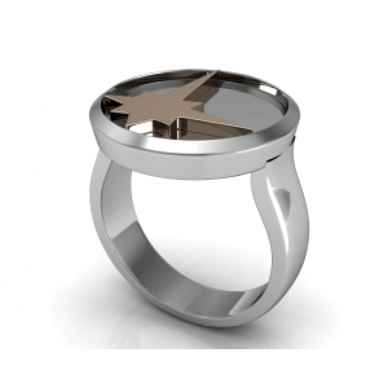 Кольцо со звездой Os 3037