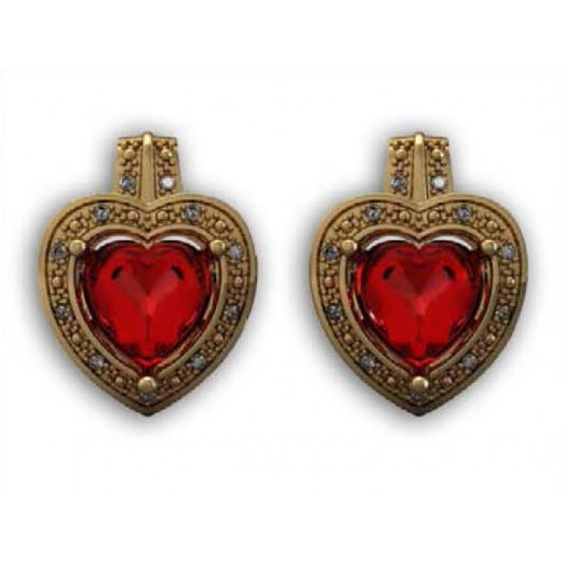 Серьги с крупным камнем в обрамлении мелких камней Os 4017