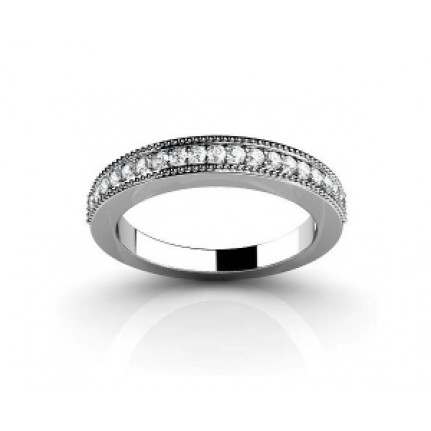 Обручальное кольцо с дорожкой камней Os 2166