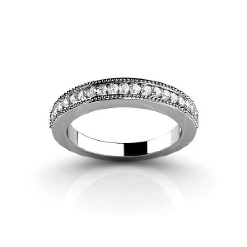 Обручальное кольцо с дорожкой камней Os 2166