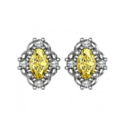 Серьги с крупным камнем Os 1505