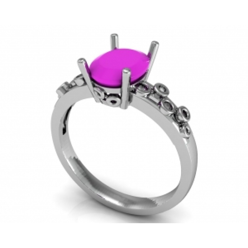 Кольцо с крупным камнем Os 7150