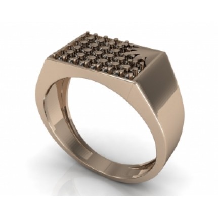 Кольцо с дорожками камней Os 3065