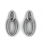 Серьги с дорожкой камней Os 1055