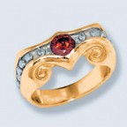 Кольцо с камнем 084