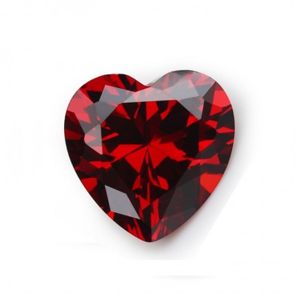 гранат сердце- 8х8мм
