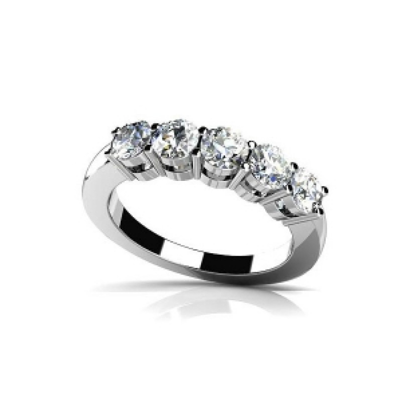 Помолвочное кольцо с дорожкой камней Os 2178