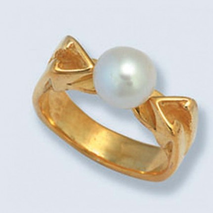 Кольцо с жемчугом 081