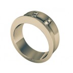 Кольцо с дорожками камней Os 2047