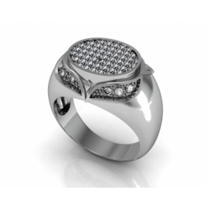 Кольцо с дорожками камней Os 3040