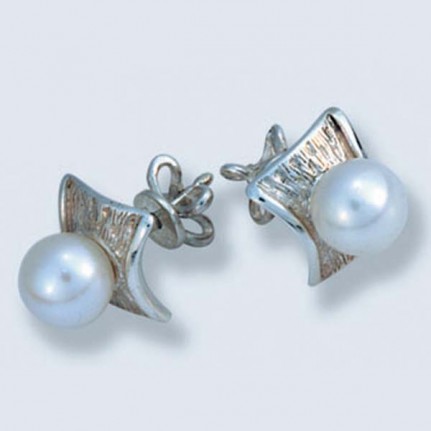 Пусеты с жемчугом С-550