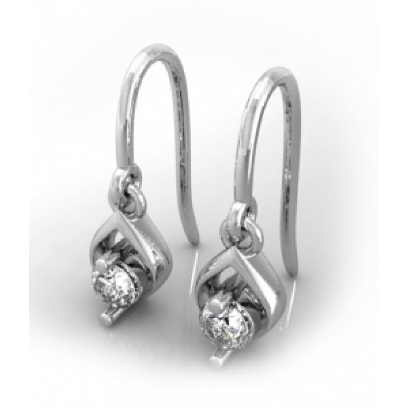 Серьги Капля с крупным камнем Os 4081