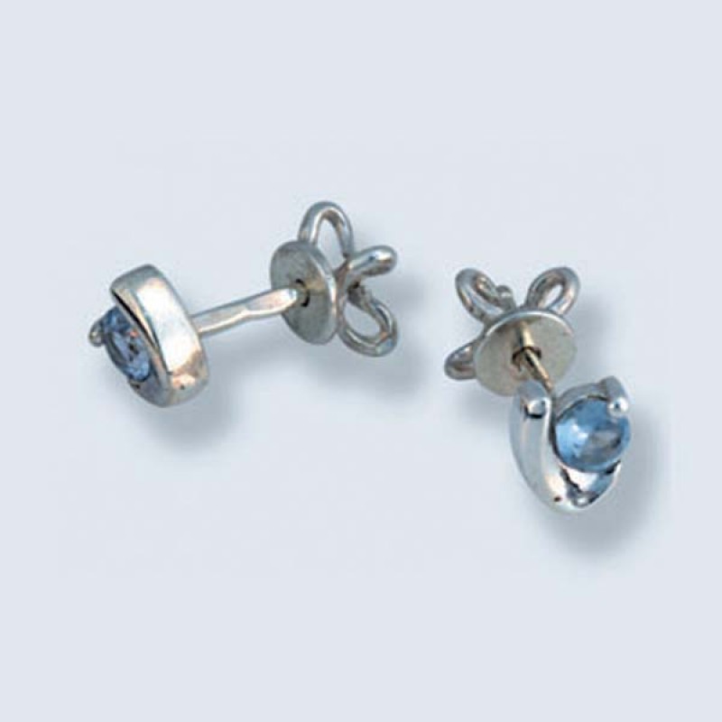 Пусеты с камнями С-606