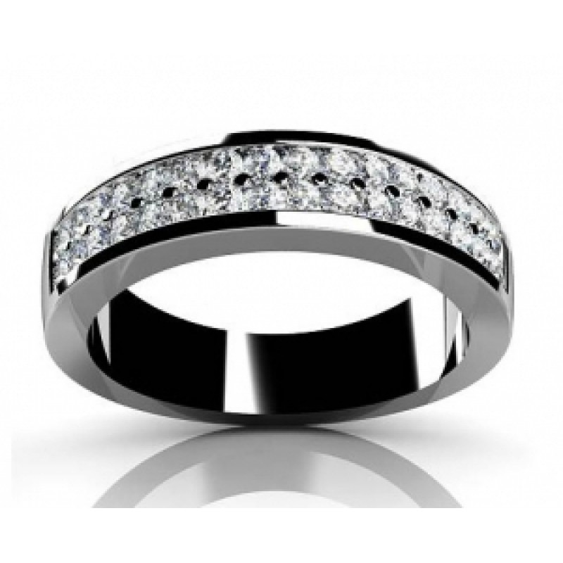 Обручальное кольцо с дорожками камней Os 2202