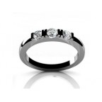 Кольцо с дорожкой камней Os 2586