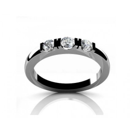 Кольцо с дорожкой камней Os 2586