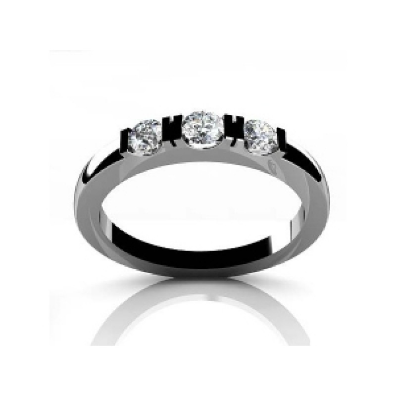 Кольцо с дорожкой камней Os 2586