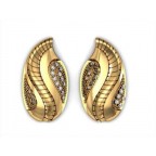 Серьги Капля с дорожками камней Os 1085