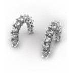 Серьги с дорожкой камней Os 4072