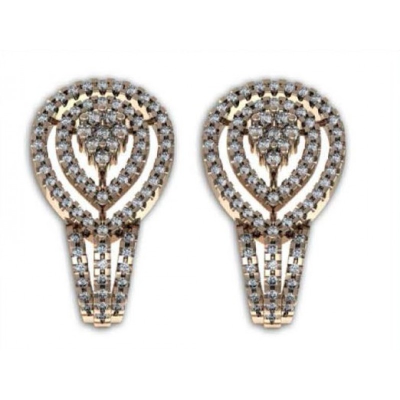 Серьги с дорожками камней Os 1325