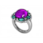 Кольцо с крупными камнями Os 7008