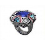 Кольцо с крупными камнями Os 7004