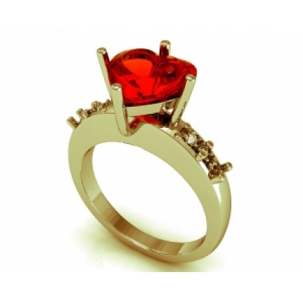 Кольцо Сердце Os 7093