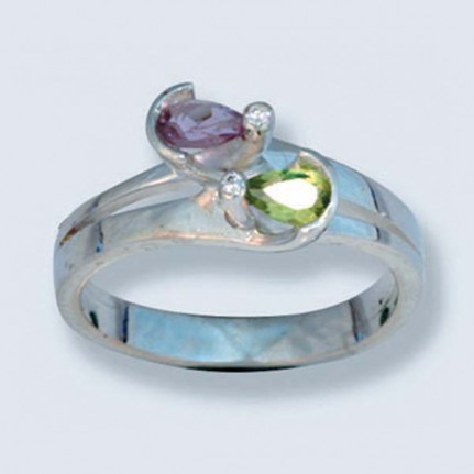 Кольцо с камнями 1710