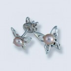 Пусеты с жемчугом С-586